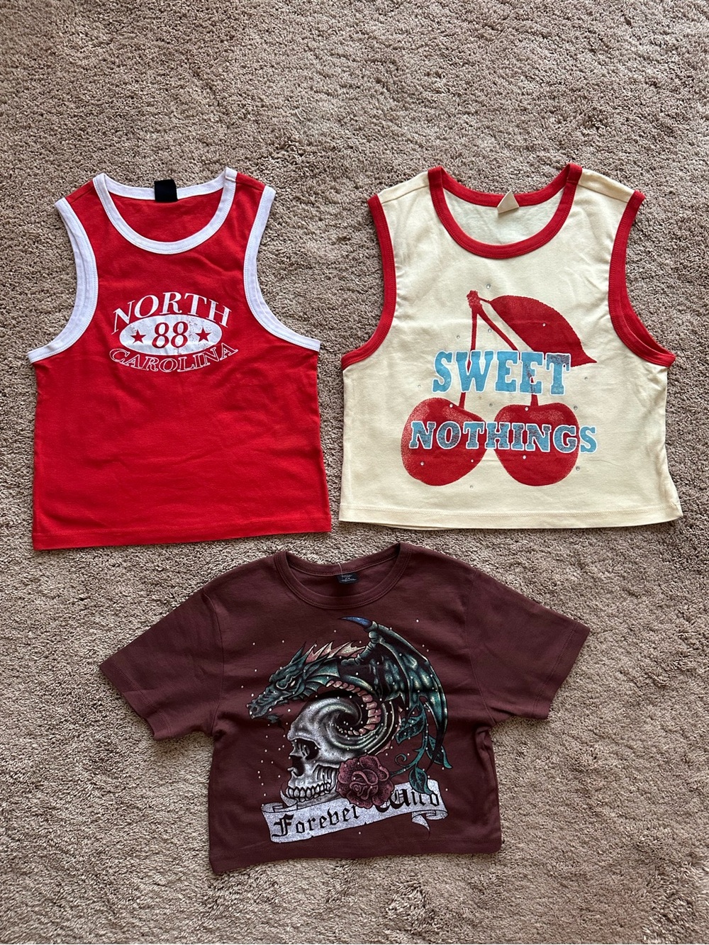 Urban Outfitters UO London graphic tank tops